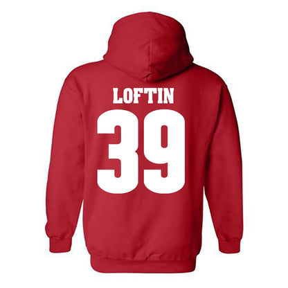 Wisconsin - NCAA Football : Jayden Loftin - Sports Shersey Hooded Sweatshirt-1