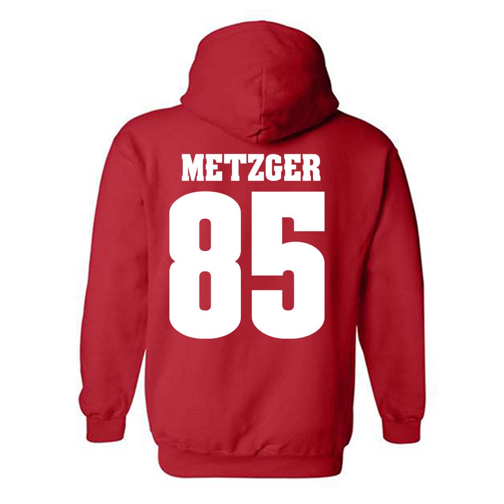 Wisconsin - NCAA Football : Hayden Metzger - Sports Shersey Hooded Sweatshirt-1