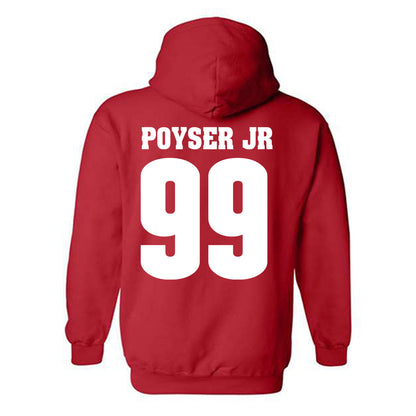 Wisconsin - NCAA Football : Jermaine Poyser Jr - Sports Shersey Hooded Sweatshirt-1