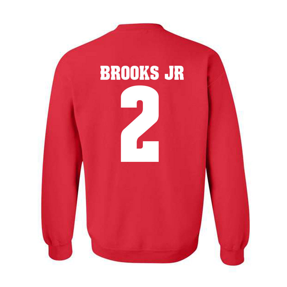 Wisconsin - NCAA Football : Chris Brooks Jr - Sports Shersey Crewneck Sweatshirt-1