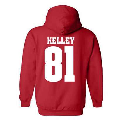 Wisconsin - NCAA Football : Mason Kelley - Sports Shersey Hooded Sweatshirt-1