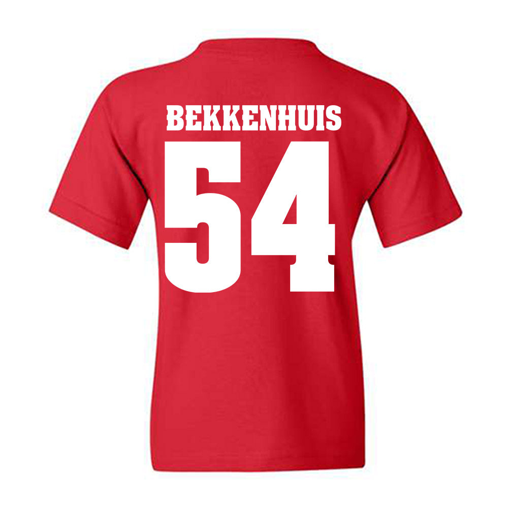 Wisconsin - NCAA Football : Brady Bekkenhuis - Sports Shersey Youth T-Shirt-1