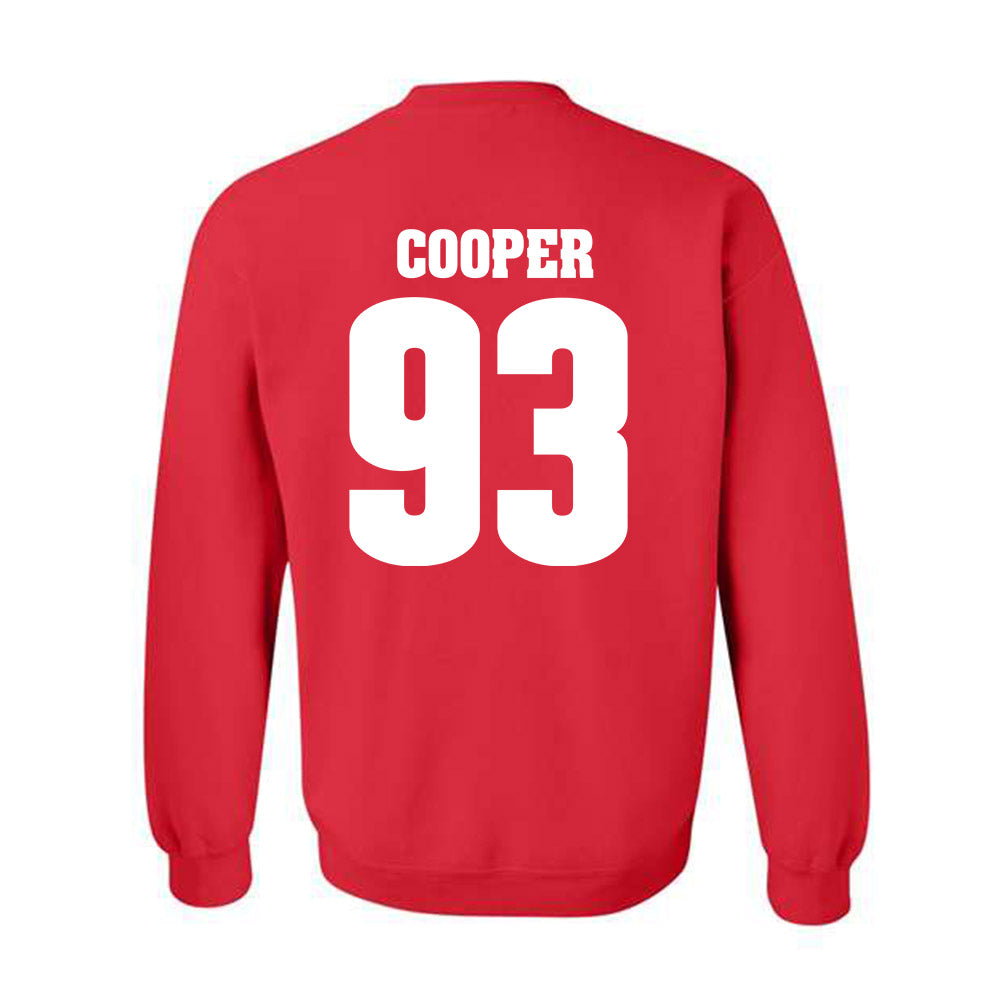 Wisconsin - NCAA Football : DeNigel Cooper - Sports Shersey Crewneck Sweatshirt-1