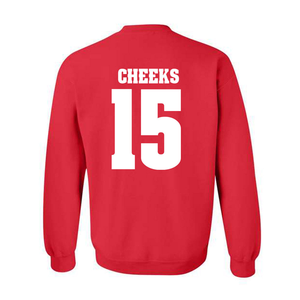 Wisconsin - NCAA Football : Sebastian Cheeks - Sports Shersey Crewneck Sweatshirt-1