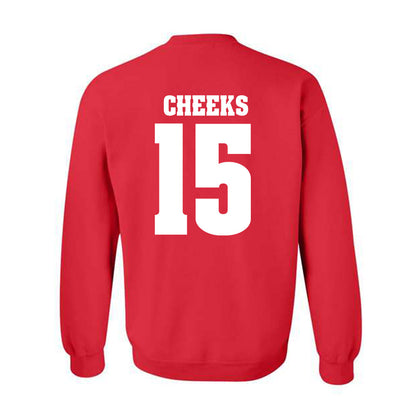 Wisconsin - NCAA Football : Sebastian Cheeks - Sports Shersey Crewneck Sweatshirt-1