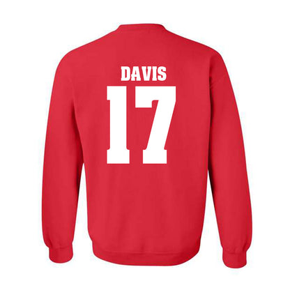 Wisconsin - NCAA Football : Nizyi Davis - Sports Shersey Crewneck Sweatshirt-1