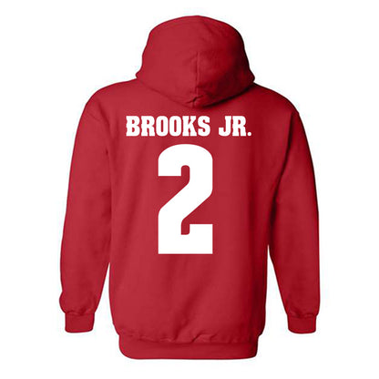 Wisconsin - NCAA Football : Chris Brooks Jr. - Sports Shersey Hooded Sweatshirt-1
