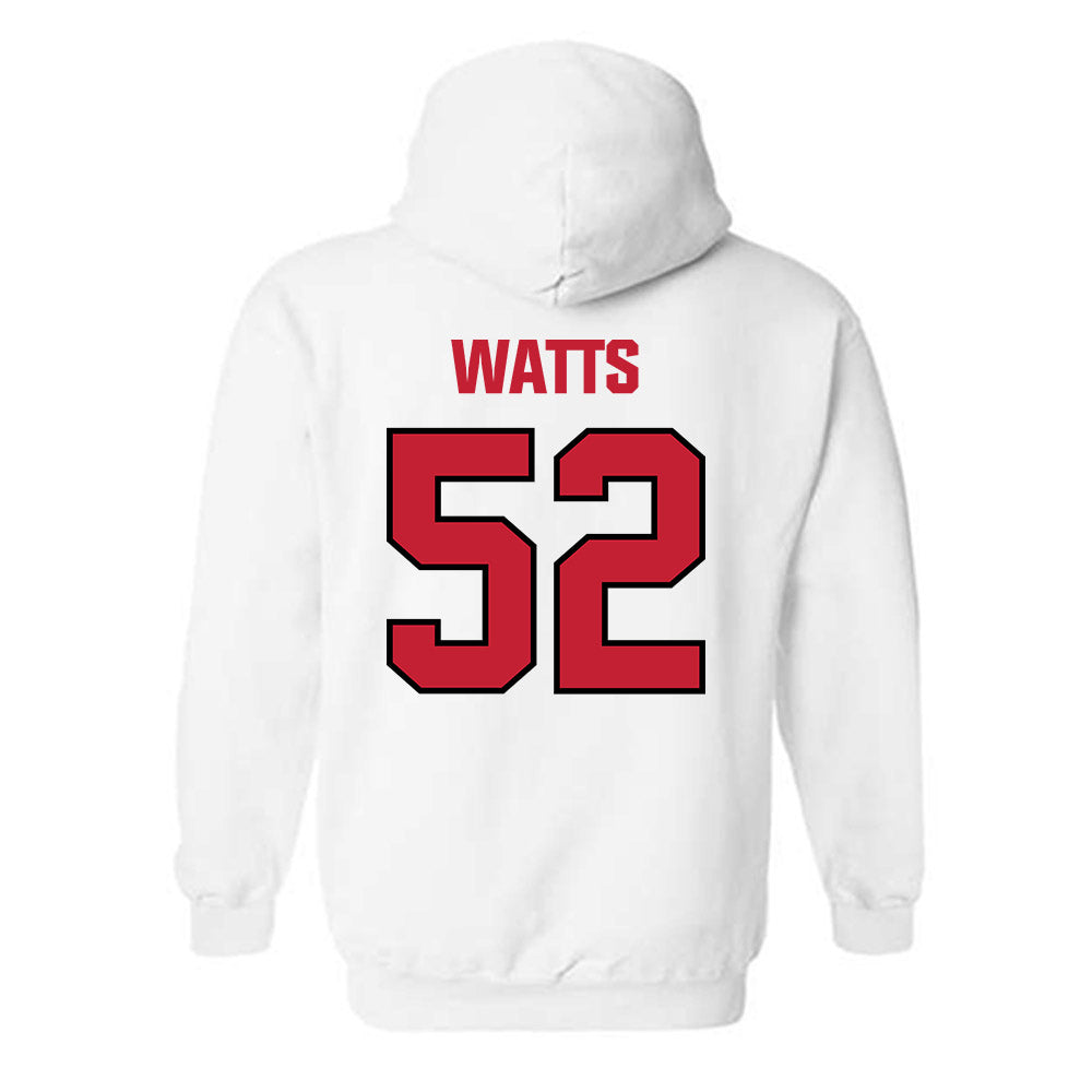 Wisconsin - NCAA Football : Hardy Watts - Sports Shersey Hooded Sweatshirt-1