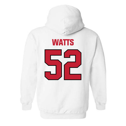 Wisconsin - NCAA Football : Hardy Watts - Sports Shersey Hooded Sweatshirt-1