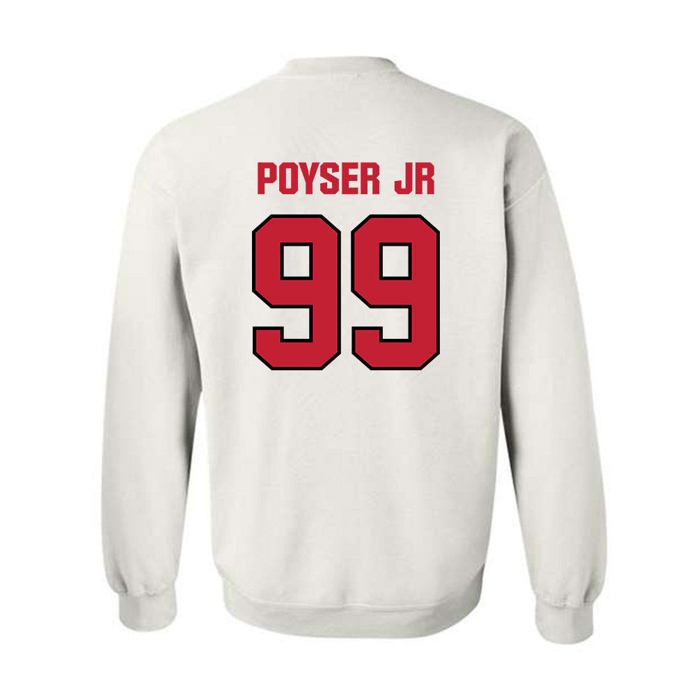 Wisconsin - NCAA Football : Jermaine Poyser Jr - Sports Shersey Crewneck Sweatshirt-1