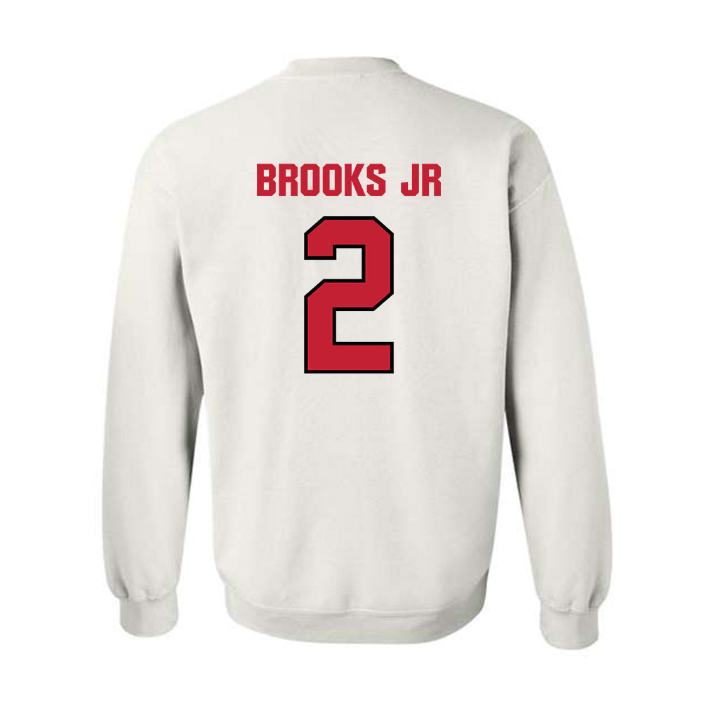 Wisconsin - NCAA Football : Chris Brooks Jr - Sports Shersey Crewneck Sweatshirt-1