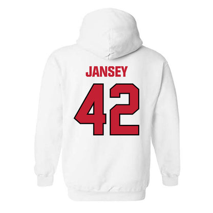 Wisconsin - NCAA Football : Tyler Jansey - Sports Shersey Hooded Sweatshirt-1