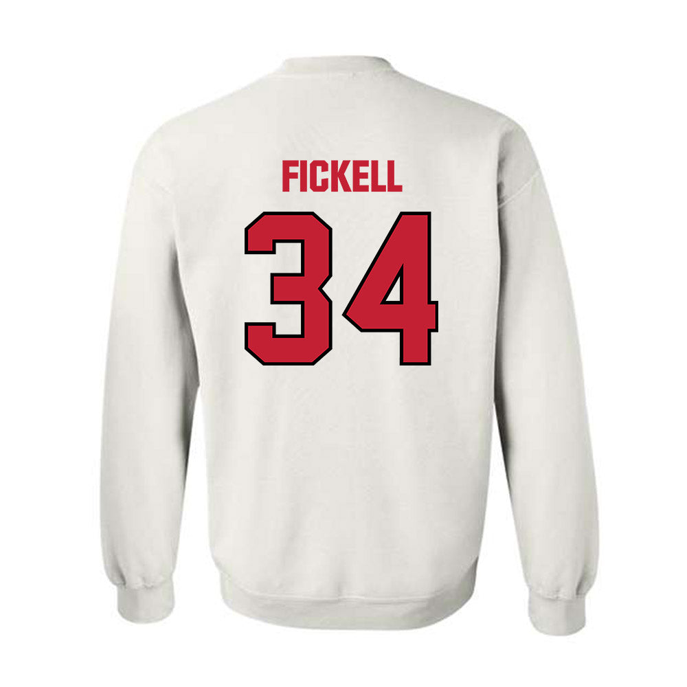 Wisconsin - NCAA Football : Ashton Fickell - Sports Shersey Crewneck Sweatshirt-1