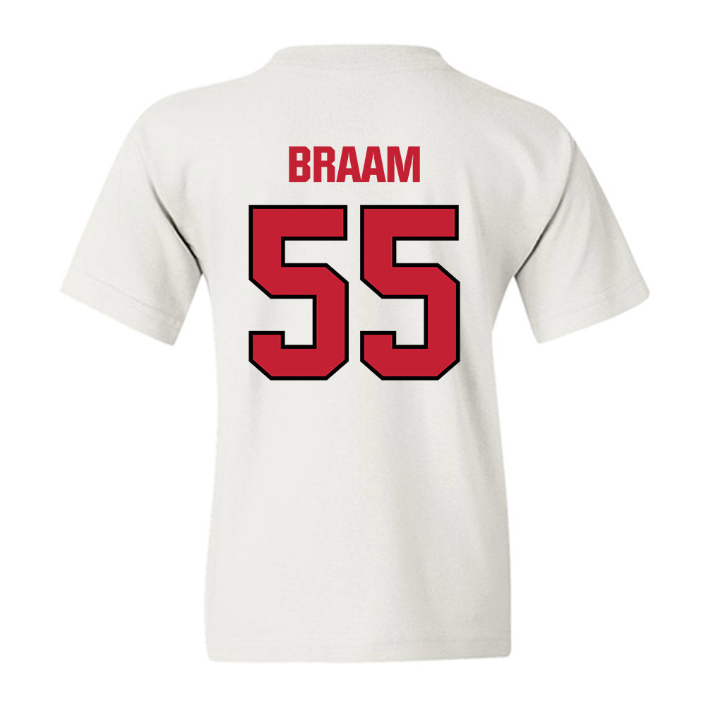 Wisconsin - NCAA Football : Drew Braam - Sports Shersey Youth T-Shirt-1