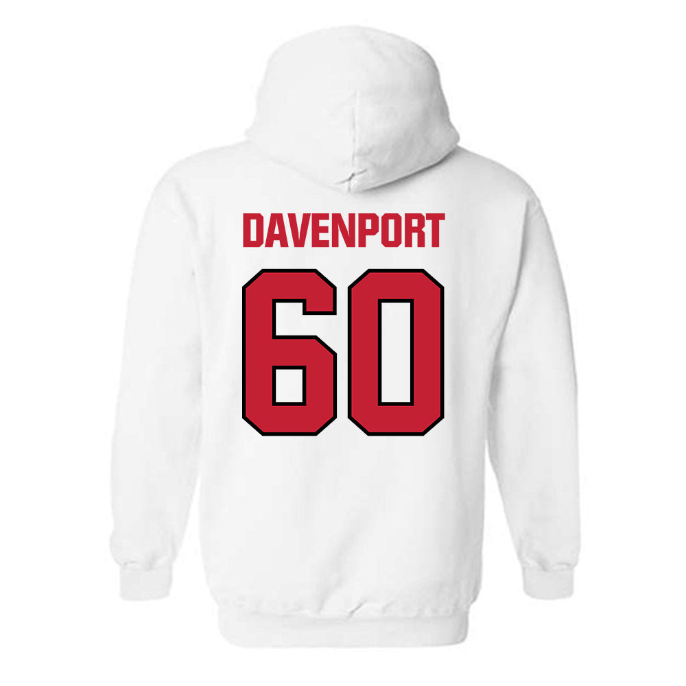 Wisconsin - NCAA Football : Nolan Davenport - Sports Shersey Hooded Sweatshirt-1