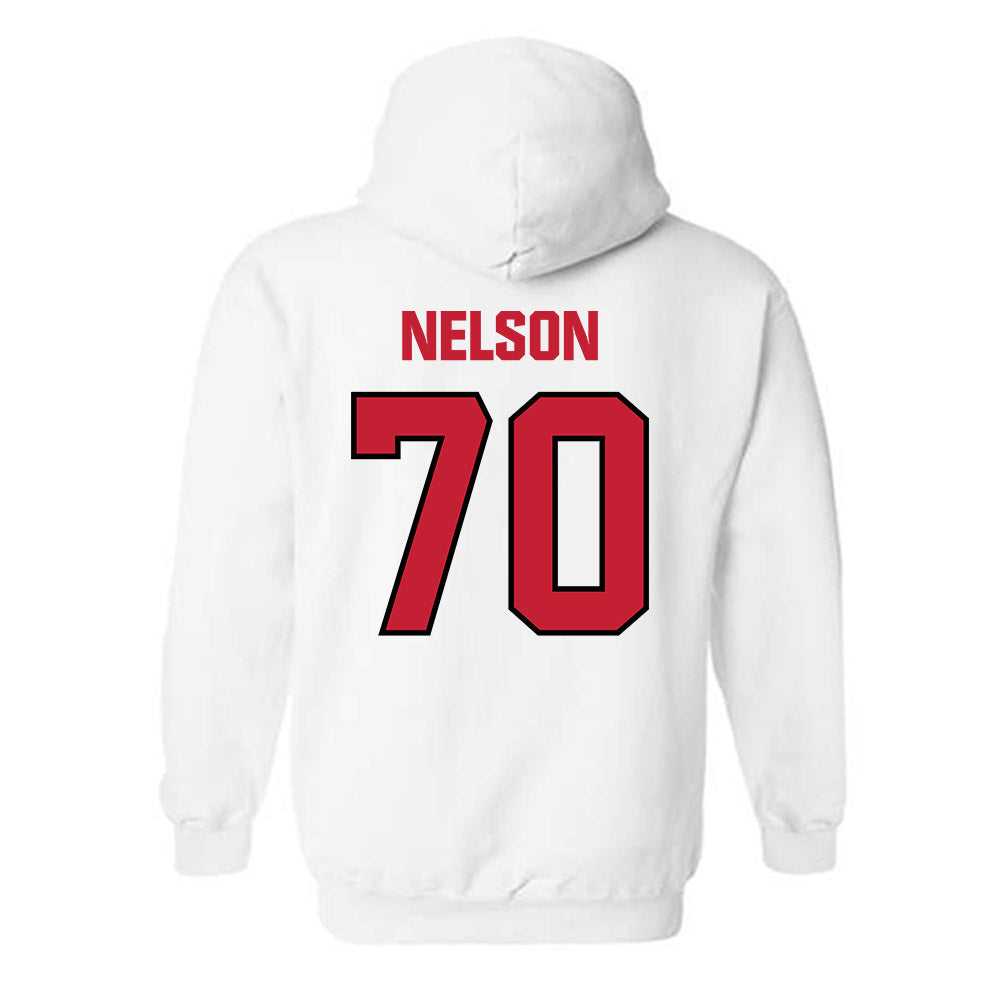 Wisconsin - NCAA Football : Barrett Nelson - Sports Shersey Hooded Sweatshirt-1