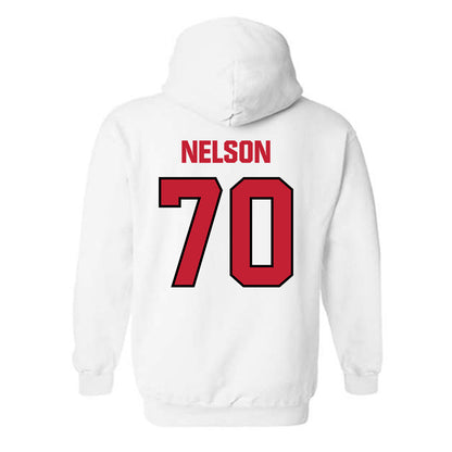 Wisconsin - NCAA Football : Barrett Nelson - Sports Shersey Hooded Sweatshirt-1