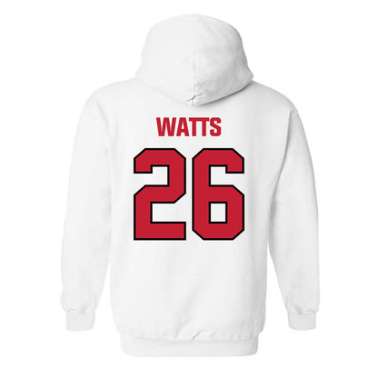 Wisconsin - NCAA Football : Kahni Watts - Sports Shersey Hooded Sweatshirt-1