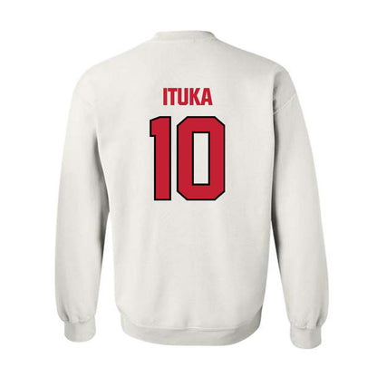 Wisconsin - NCAA Football : Gideon Ituka - Sports Shersey Crewneck Sweatshirt-1