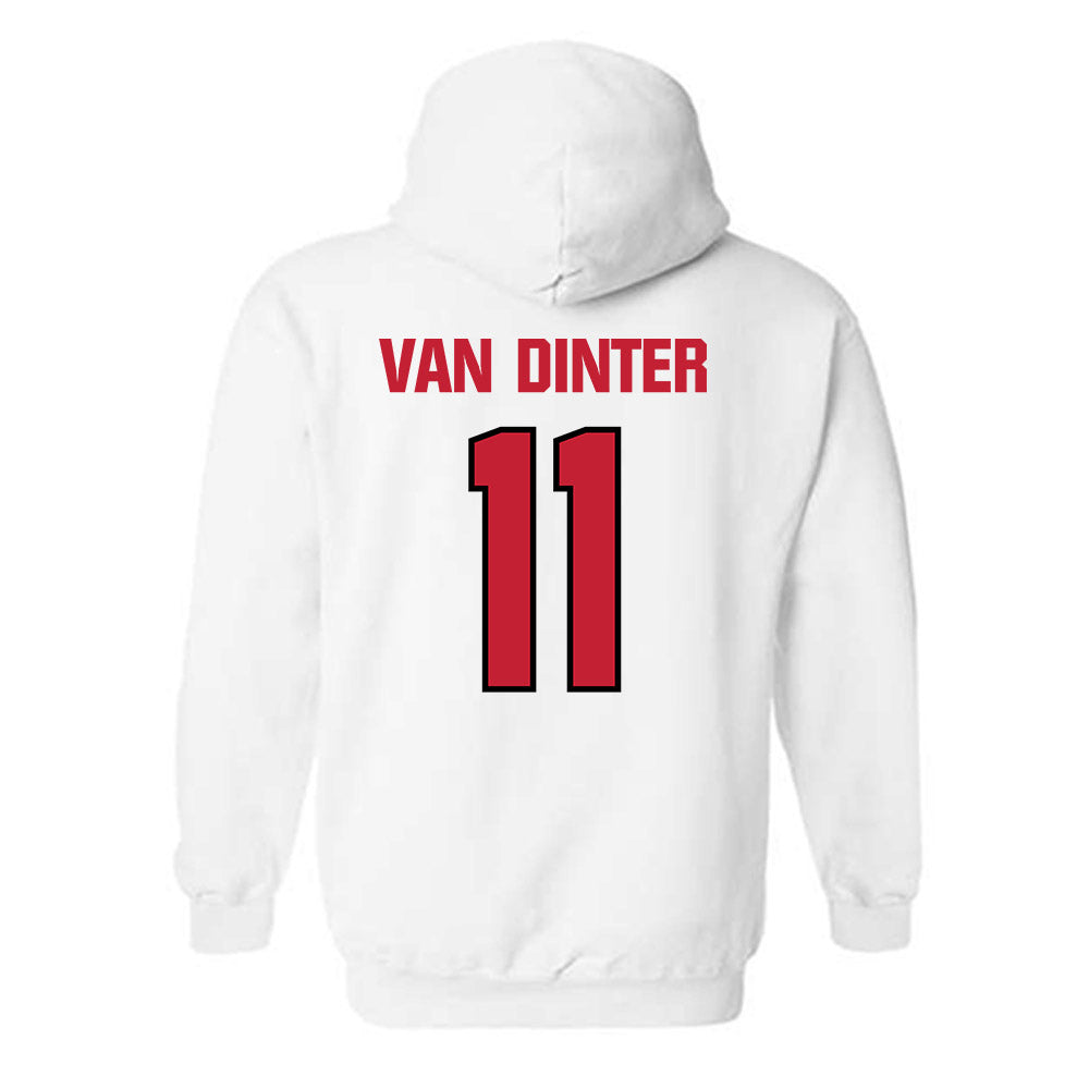 Wisconsin - NCAA Football : Carson Van Dinter - Sports Shersey Hooded Sweatshirt-1