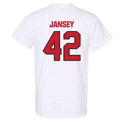 Wisconsin - NCAA Football : Tyler Jansey - Sports Shersey T-Shirt-1