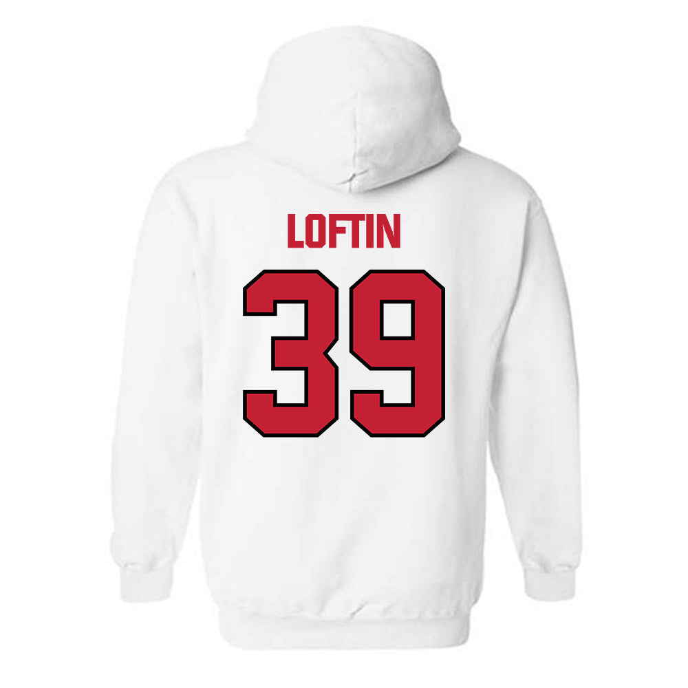 Wisconsin - NCAA Football : Jayden Loftin - Sports Shersey Hooded Sweatshirt-1