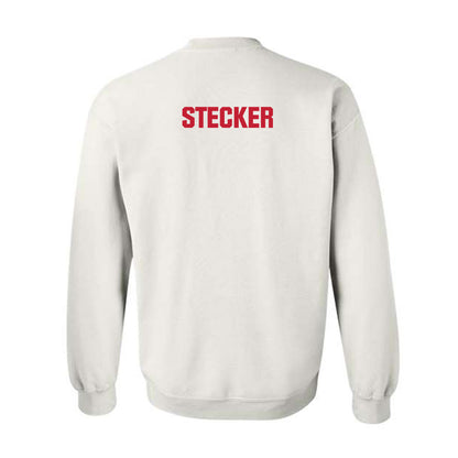 Wisconsin - NCAA Football : Dorsett Stecker - Sports Shersey Crewneck Sweatshirt-1