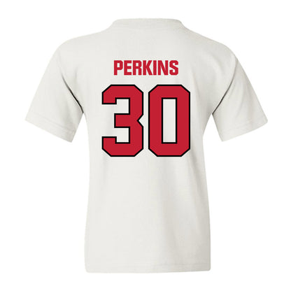 Wisconsin - NCAA Football : Charles Perkins - Sports Shersey Youth T-Shirt-1
