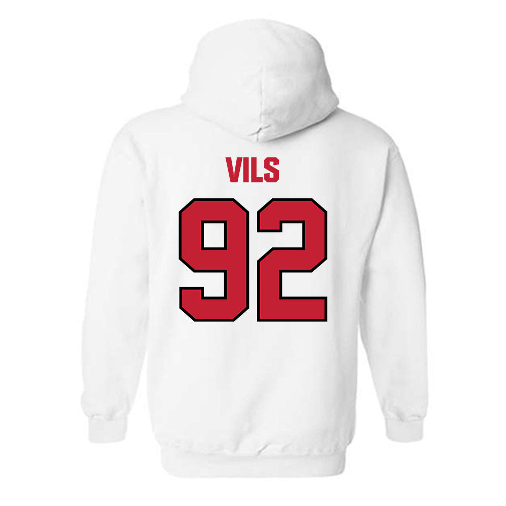 Wisconsin - NCAA Football : Nolan Vils - Sports Shersey Hooded Sweatshirt-1
