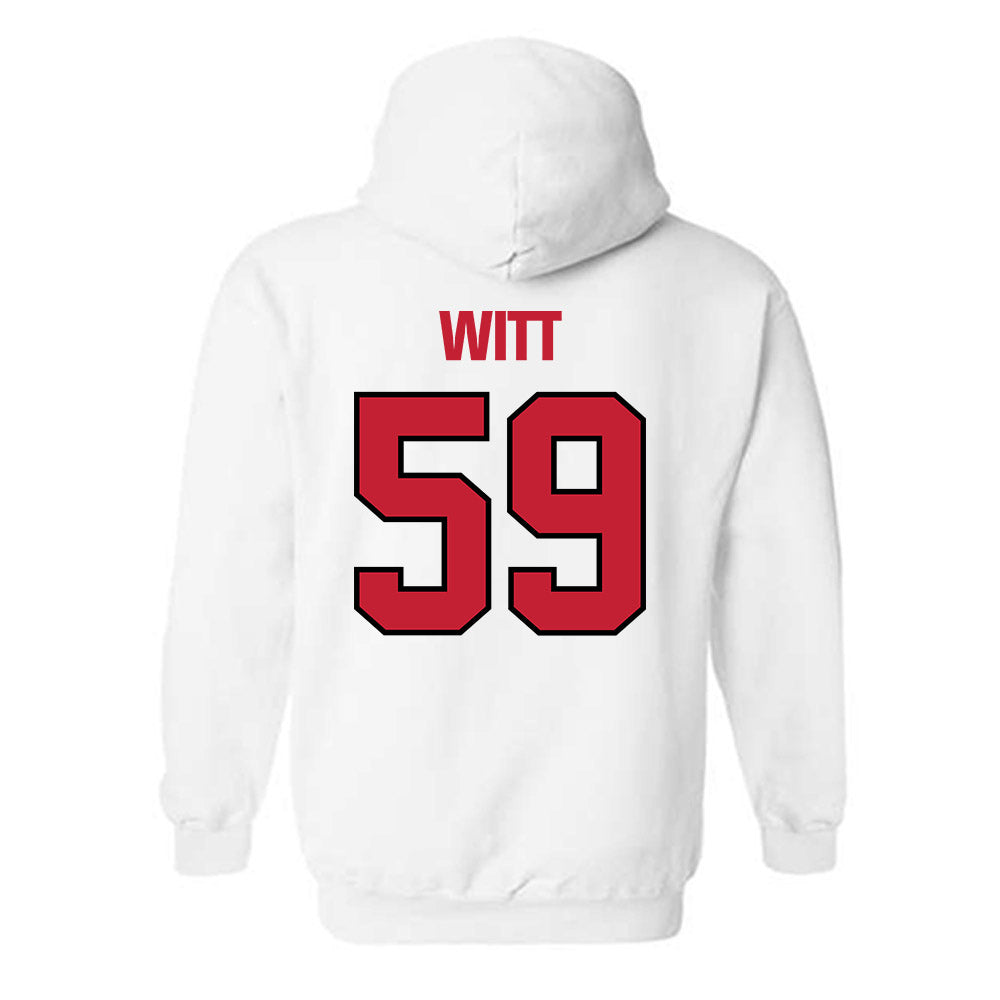 Wisconsin - NCAA Football : Aaron Witt - Sports Shersey Hooded Sweatshirt-1