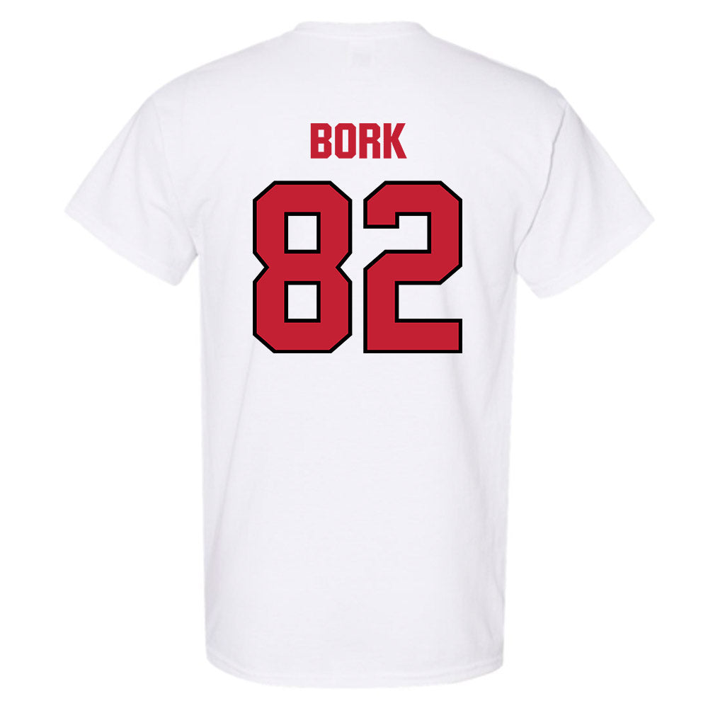 Wisconsin - NCAA Football : Emmett Bork - Sports Shersey T-Shirt-1