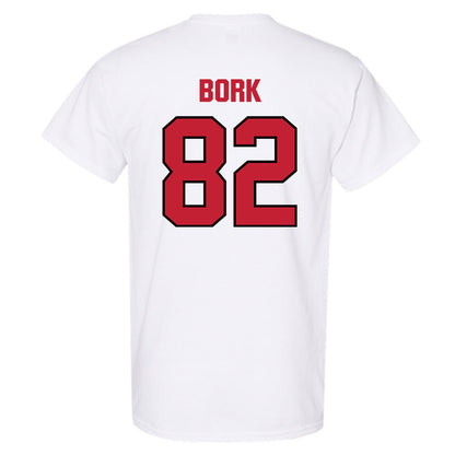 Wisconsin - NCAA Football : Emmett Bork - Sports Shersey T-Shirt-1