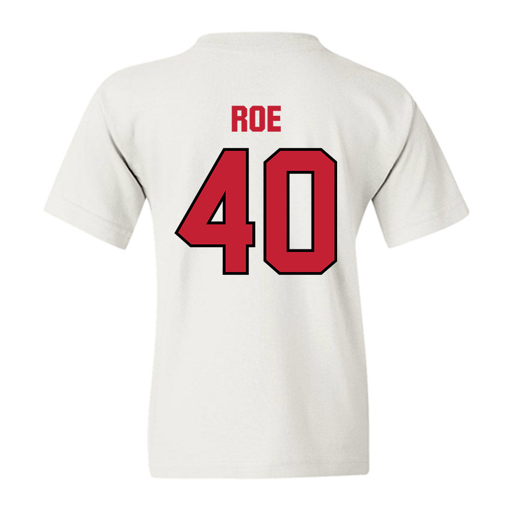 Wisconsin - NCAA Football : James Roe - Sports Shersey Youth T-Shirt-1
