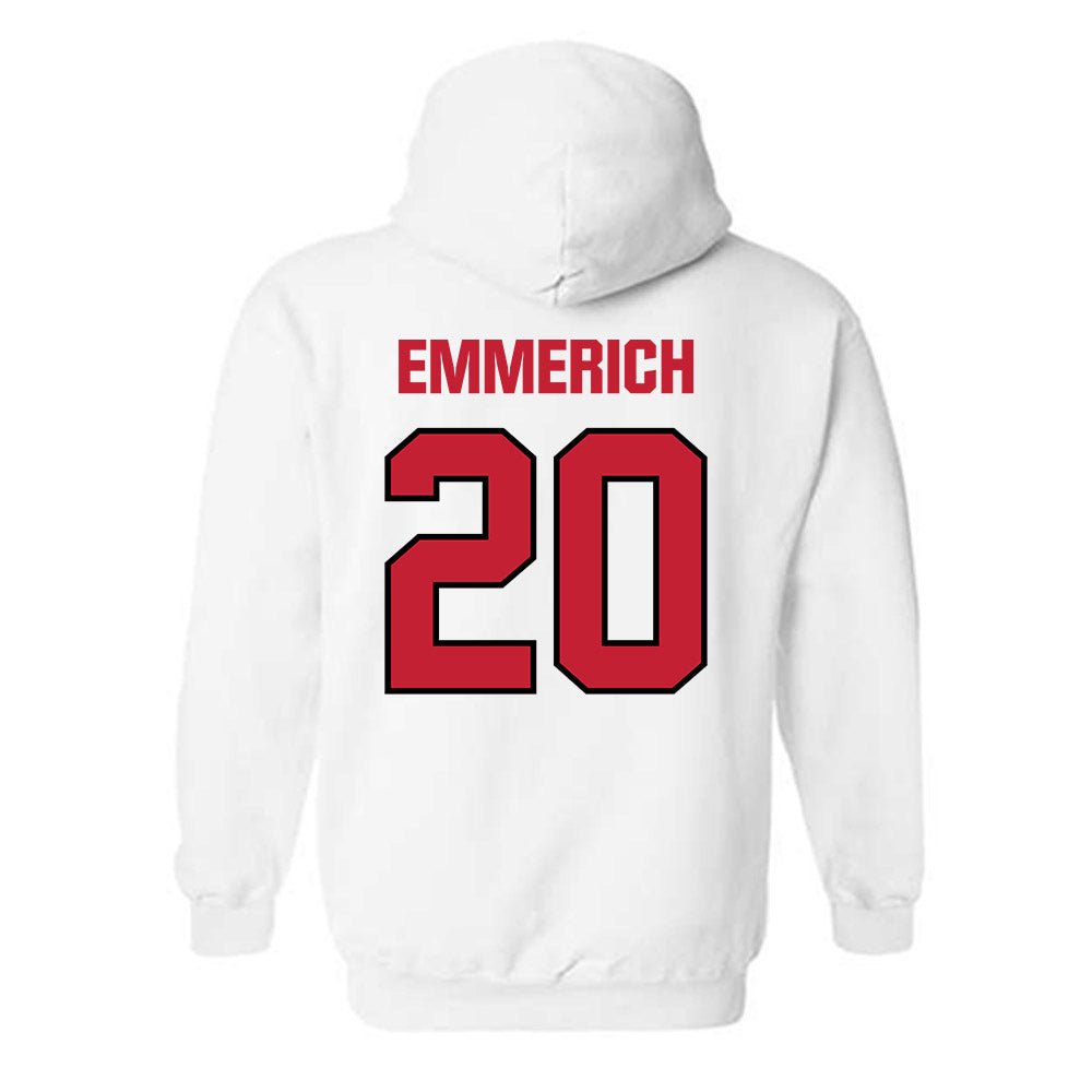 Wisconsin - NCAA Football : Luke Emmerich - Sports Shersey Hooded Sweatshirt-1