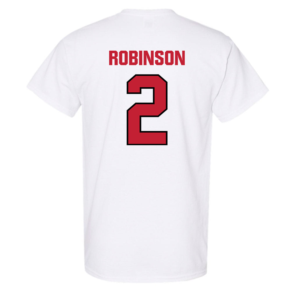 Wisconsin - NCAA Football : Javan Robinson - Sports Shersey T-Shirt-1