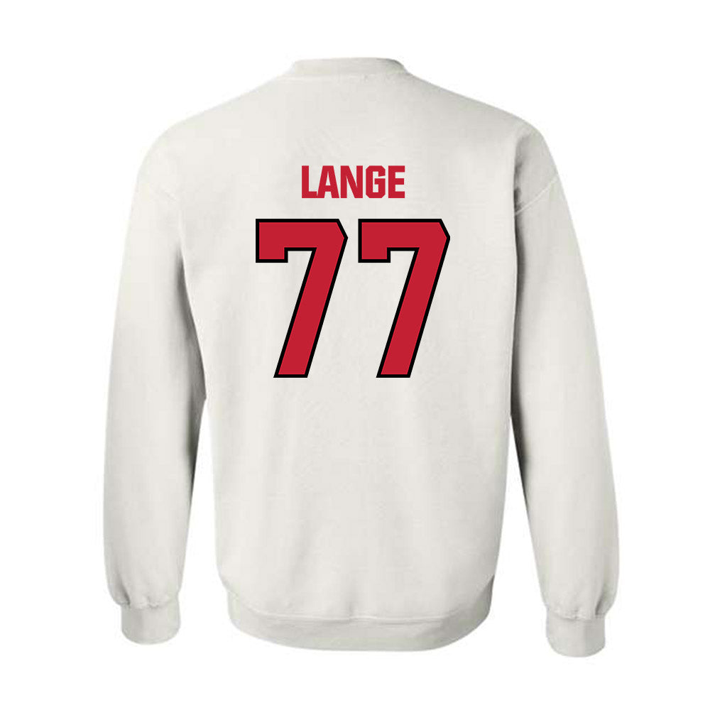Wisconsin - NCAA Football : Peyton Lange - Sports Shersey Crewneck Sweatshirt-1