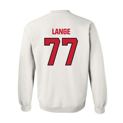 Wisconsin - NCAA Football : Peyton Lange - Sports Shersey Crewneck Sweatshirt-1