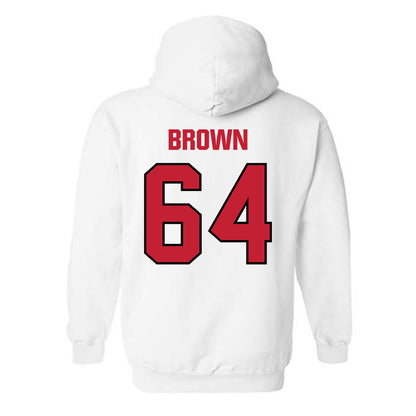 Wisconsin - NCAA Football : Evan Brown - Sports Shersey Hooded Sweatshirt-1
