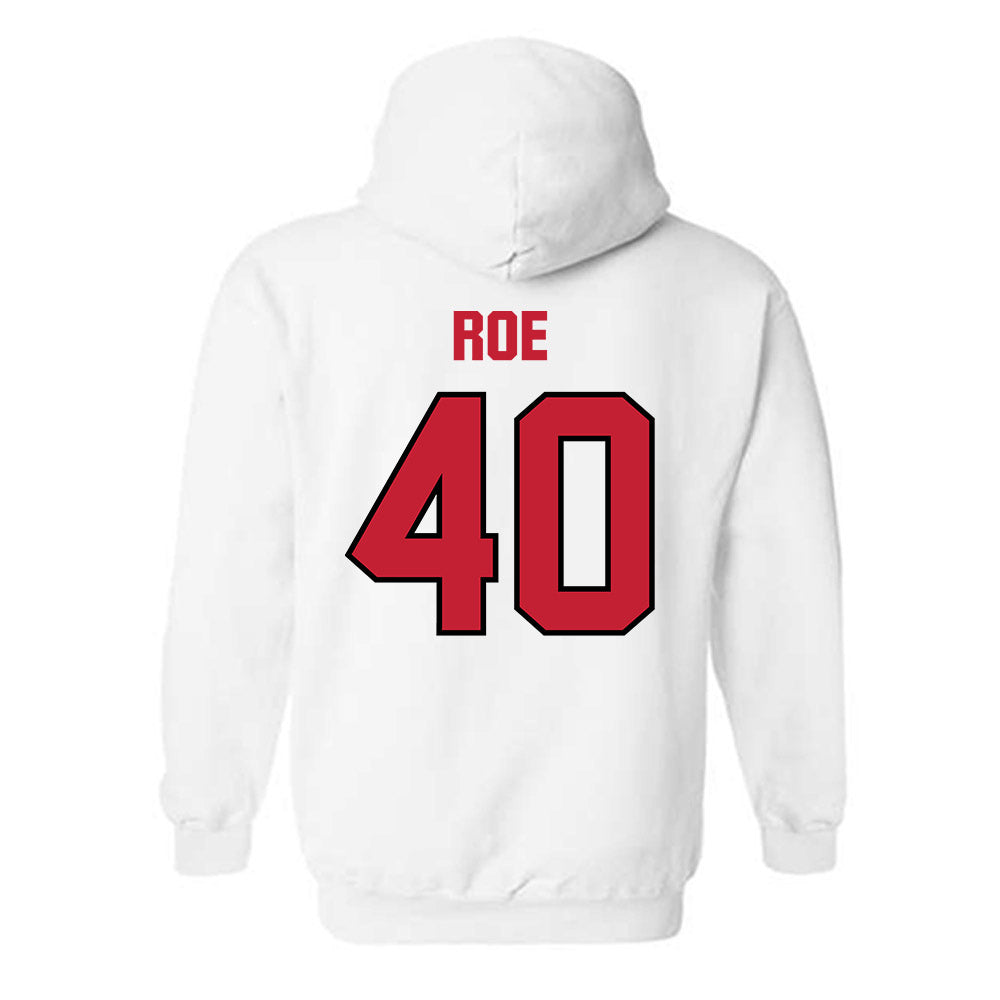 Wisconsin - NCAA Football : James Roe - Sports Shersey Hooded Sweatshirt-1