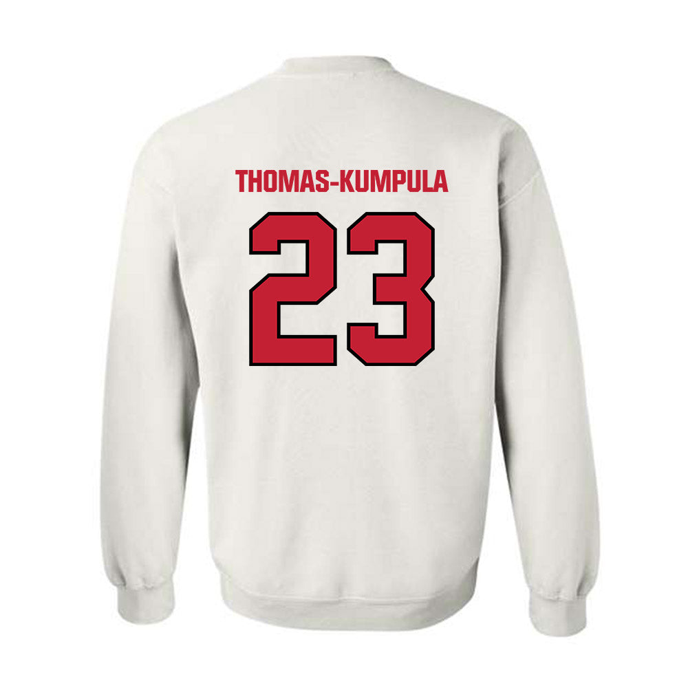 Wisconsin - NCAA Football : Davion Thomas-Kumpula - Sports Shersey Crewneck Sweatshirt-1