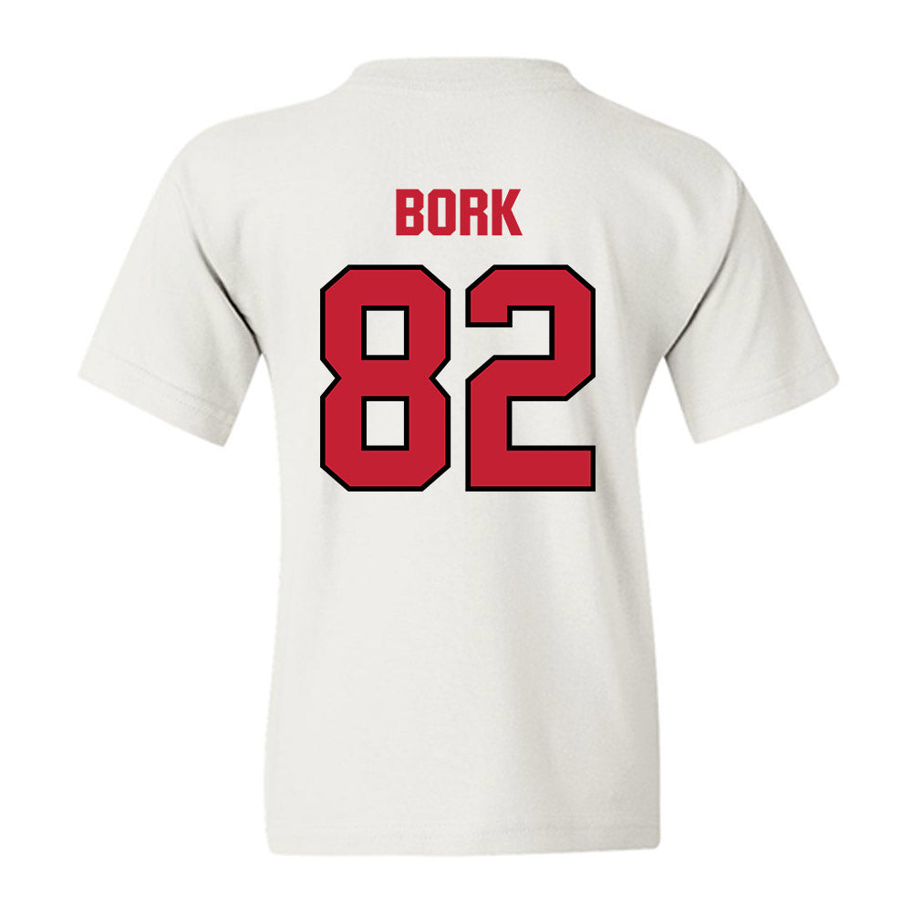 Wisconsin - NCAA Football : Emmett Bork - Sports Shersey Youth T-Shirt-1