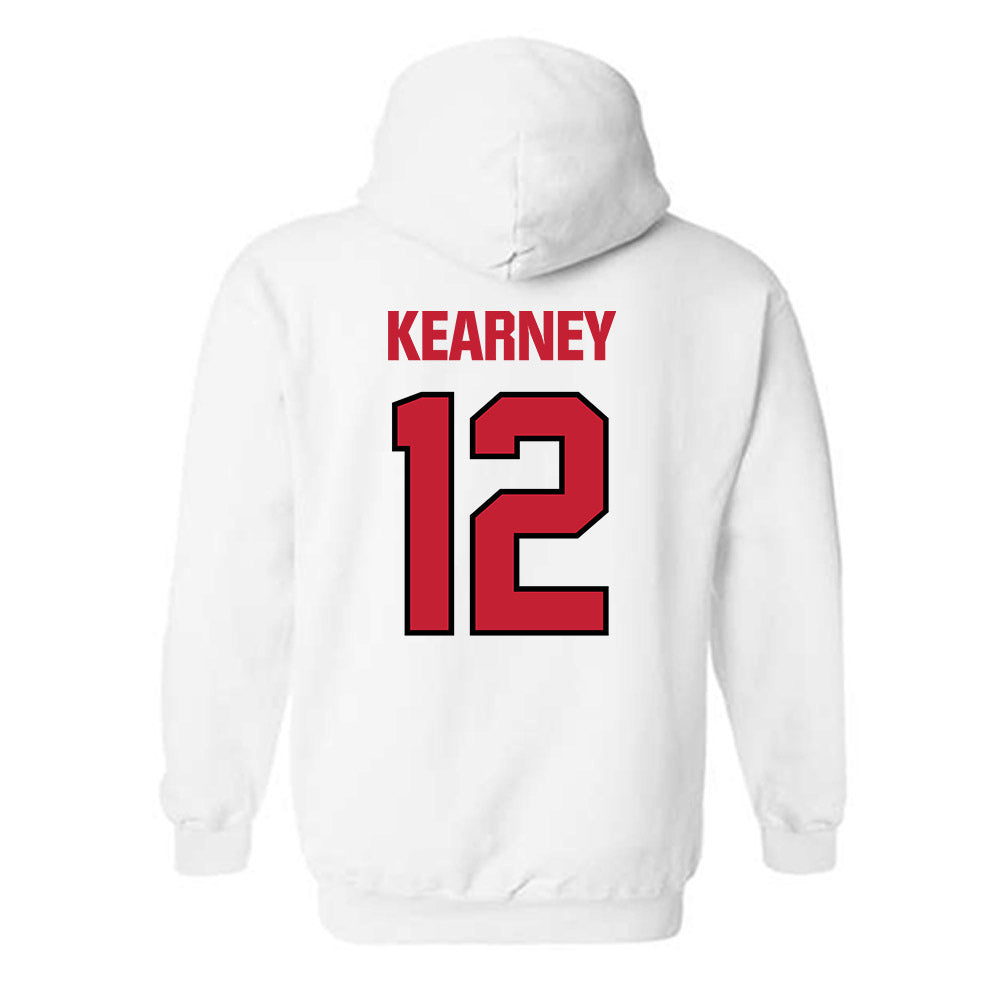 Wisconsin - NCAA Football : Zion Kearney - Sports Shersey Hooded Sweatshirt-1