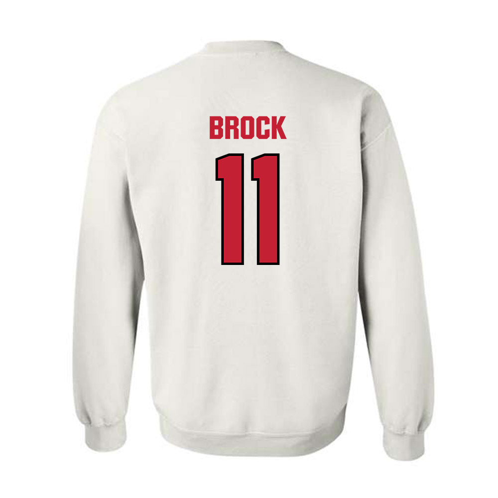Wisconsin - NCAA Football : Kash Brock - Sports Shersey Crewneck Sweatshirt-1