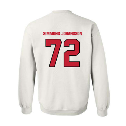 Wisconsin - NCAA Football : Lucas Simmons-Johansson - Sports Shersey Crewneck Sweatshirt-1