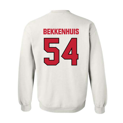 Wisconsin - NCAA Football : Brady Bekkenhuis - Sports Shersey Crewneck Sweatshirt-1