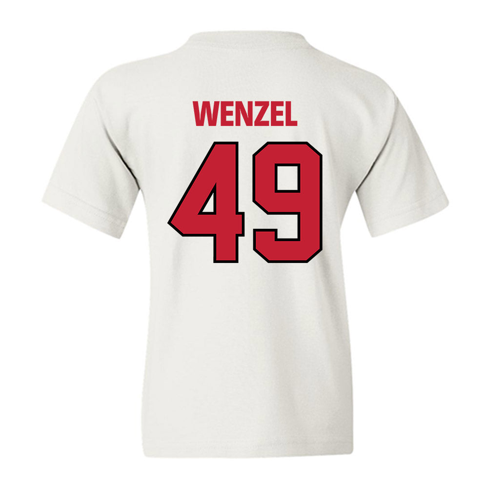 Wisconsin - NCAA Football : Ben Wenzel - Sports Shersey Youth T-Shirt-1