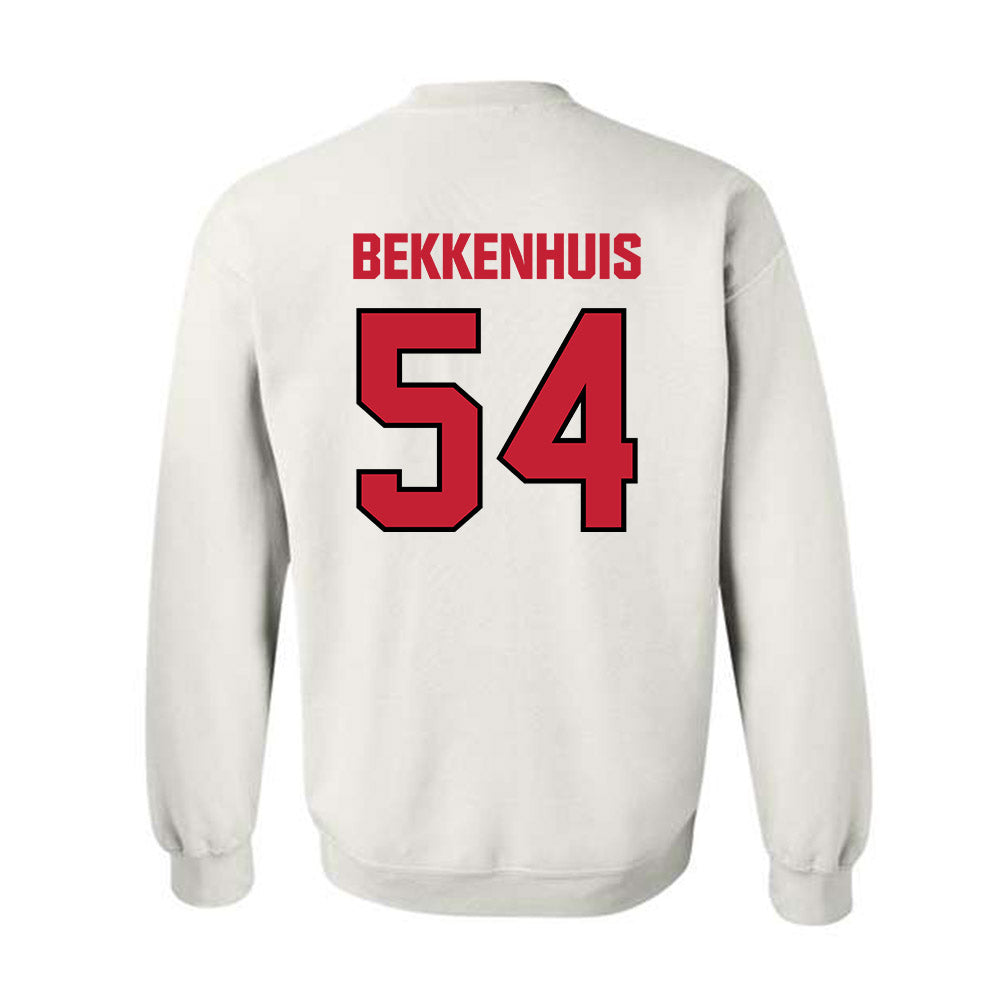 Wisconsin - NCAA Football : Brady Bekkenhuis - Sports Shersey Crewneck Sweatshirt-1