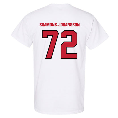 Wisconsin - NCAA Football : Lucas Simmons-Johansson - Sports Shersey T-Shirt-1