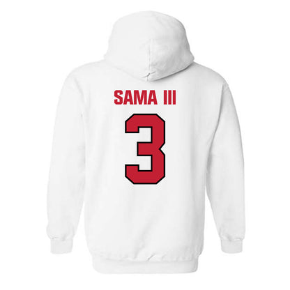 Wisconsin - NCAA Football : Abu Sama III - Sports Shersey Hooded Sweatshirt-1