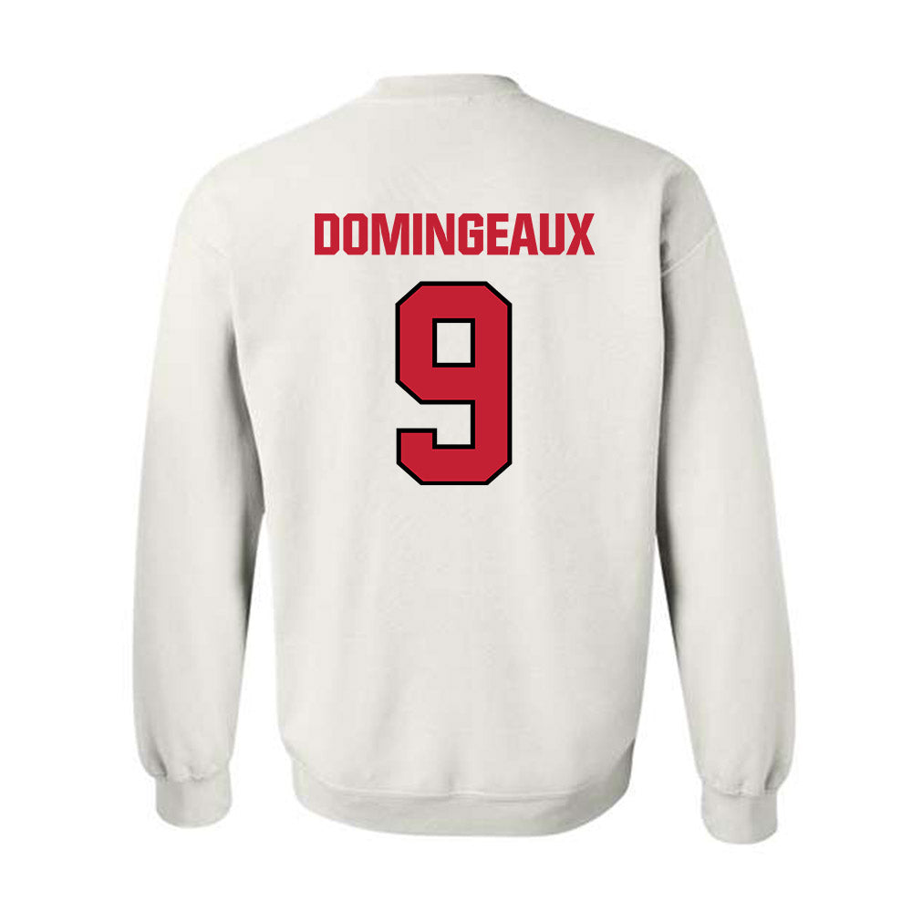 Wisconsin - NCAA Football : Jaylon Domingeaux - Sports Shersey Crewneck Sweatshirt-1